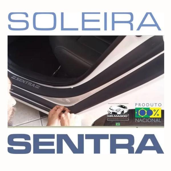 Imagem de Kit Nissan Sentra 2014 A 2020 Soleira Super Protetora Portas + Soleira da Mala