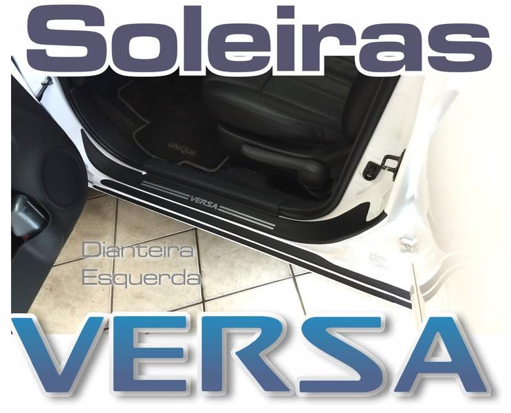 Imagem de Kit Nissan Versa 2012 a 2020 Soleiras Super Protetoras  + Soleira da Mala