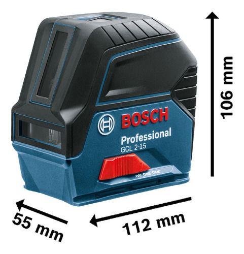 Imagem de Kit Nível Laser Linhas Vermelhas Bosch Gcl 2 15 15m Com Tripé e 5 Discos