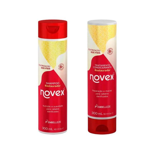 Imagem de Kit Novex Shampoo 300ml e Cond 300ml Cicatrizaçao dos Fios