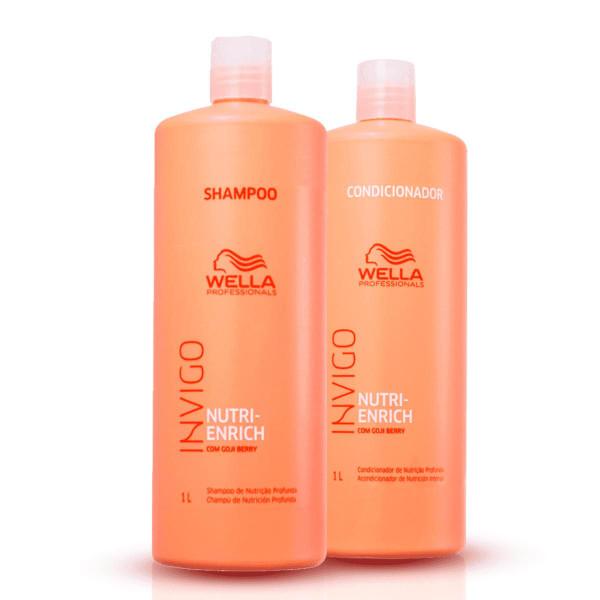 Kit Nutri-Enrich Shampoo Condicionador 1L- Wella