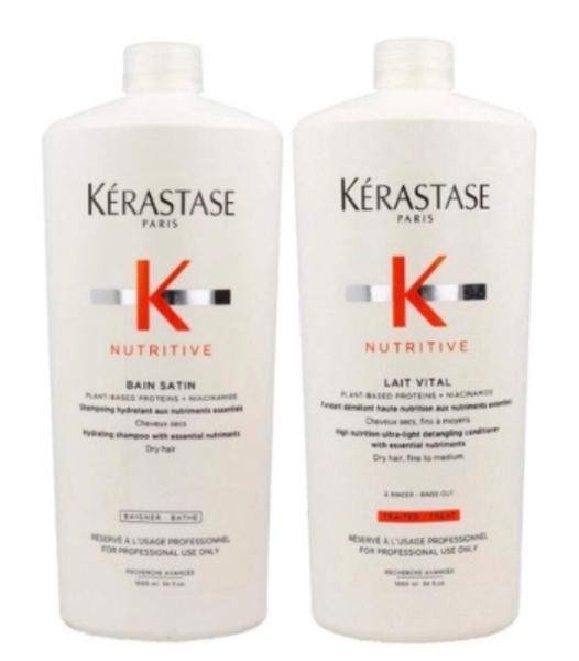 Imagem de Kit Nutritive Bain Satin Shampoo+ Lait Vital 1Litro