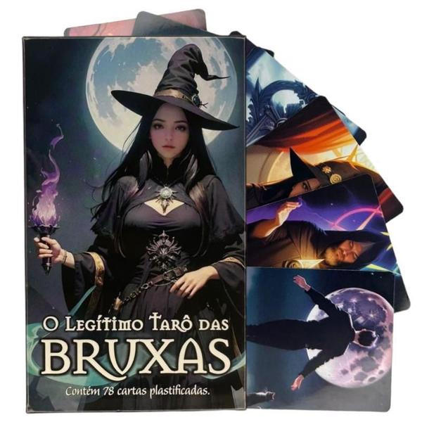 Imagem de Kit O Legítimo Tarô Das Bruxas 78 Cartas + Toalha Wicca