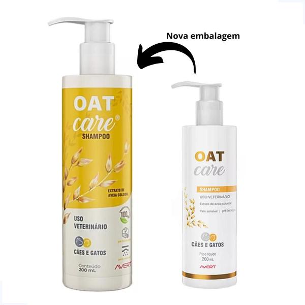 Imagem de Kit Oat Care Shampoo e Spray Hidratante 200ml Avert para Cães e Gatos