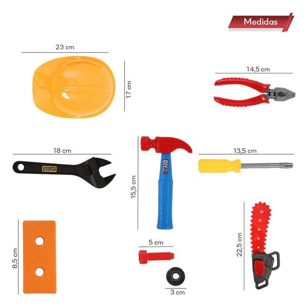 Imagem de Kit Oficina Com Ferramentas Interativa Com Vátios Itens