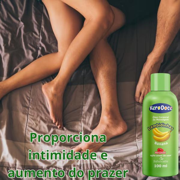 Imagem de Kit Óleo Corporal para Massagem Sexy Íntima Kero Doce - 2 unidades