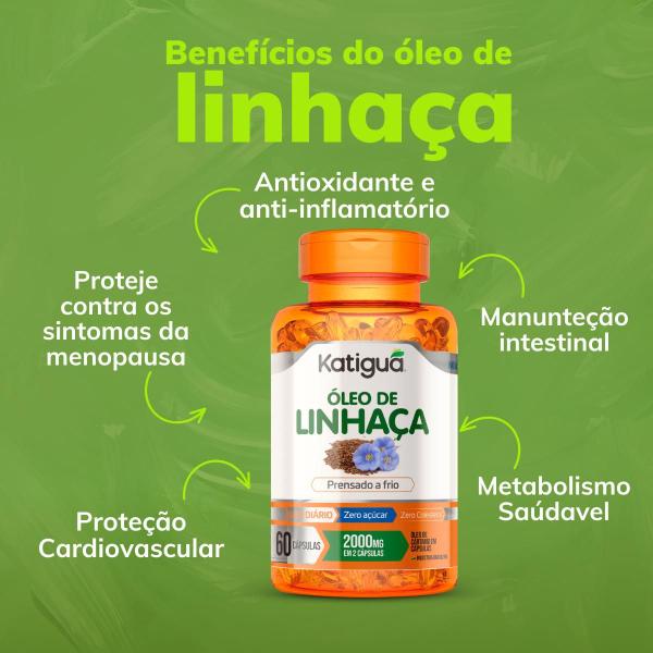 Imagem de Kit Oleo de Linhaca 1000MG 180CAPS