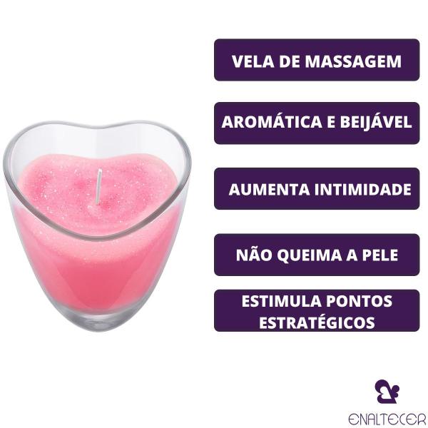 Imagem de Kit Óleo De Massagem Afrodsite E Vela Aromatica De Massagem