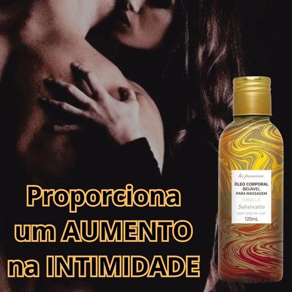 Imagem de Kit Óleo De Massagem Sensual: Beijável Vanilla + Shock Plus Morango