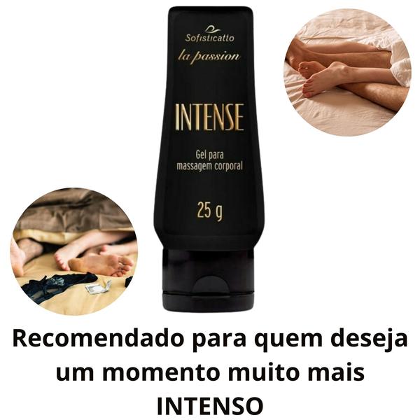 Imagem de Kit Óleo De Massagem Sensual Quente + Gel Conforto Íntimo Intense