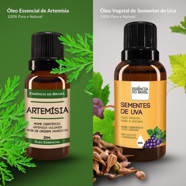 Imagem de Kit Óleo Essen. Artemísia 20Ml + Vegetal Sementes Uva 30Ml