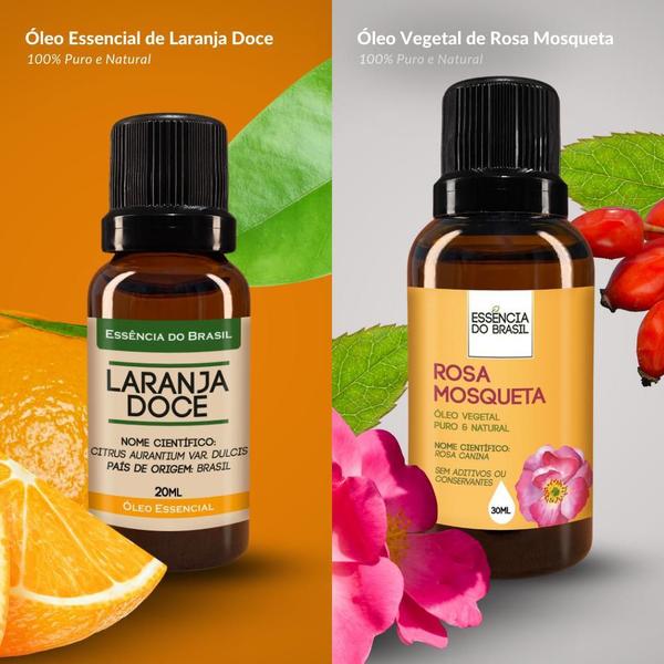 Imagem de Kit Óleo Essen. Laranja Doce 20Ml + Vegetal R. Mosqueta 30Ml