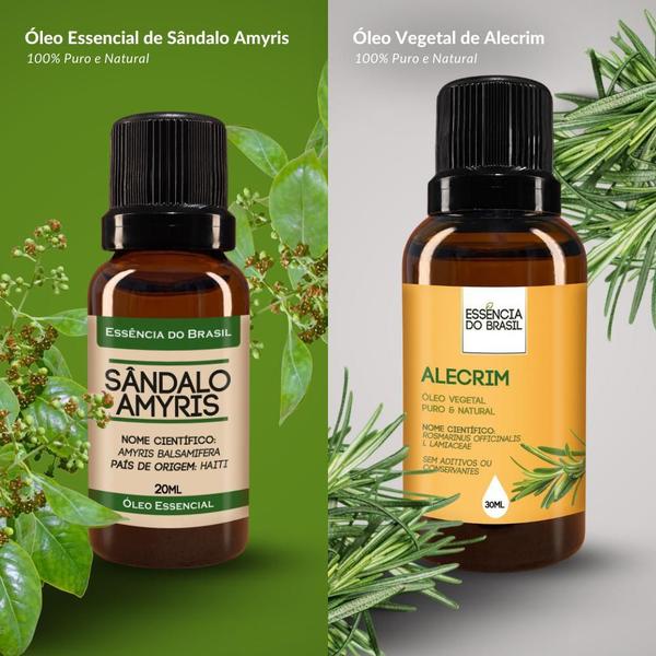 Imagem de Kit Óleo Essen. Sândalo Amyris 20Ml + Vegetal Alecrim 30Ml