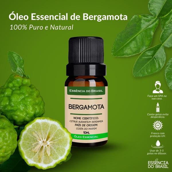 Imagem de Kit Óleo Essencial Bergamota + Óleo Vegetal de Alecrim 10ml