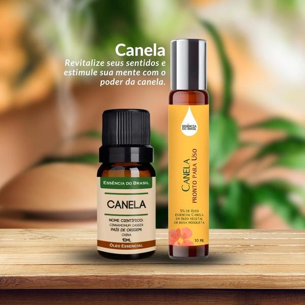 Imagem de Kit Óleo Essencial Canela + Pronto P/ Uso Roll On 10ml