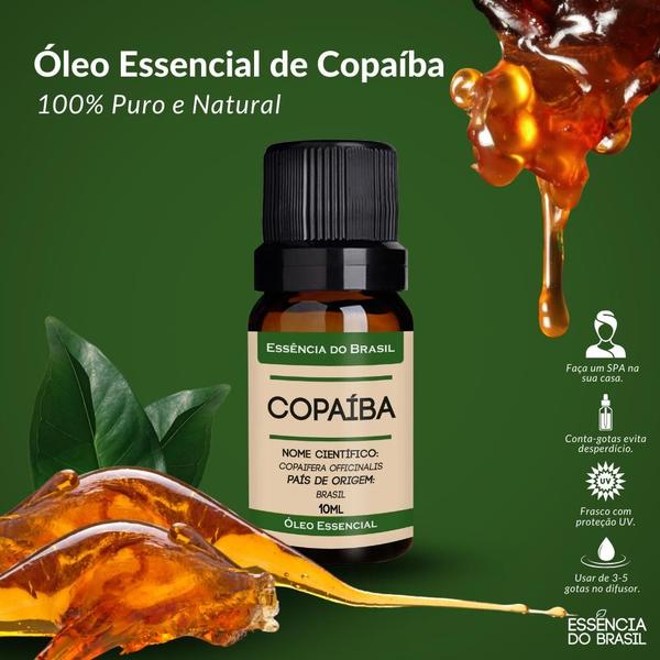 Imagem de Kit Óleo Essencial Copaíba + Pronto P/ Uso Roll On 10ml