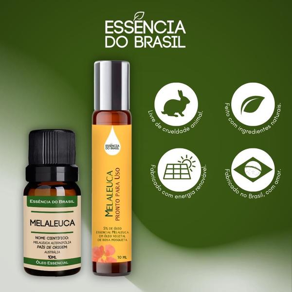 Imagem de Kit Óleo Essencial Melaleuca + Pronto P/ Uso Roll On 10ml