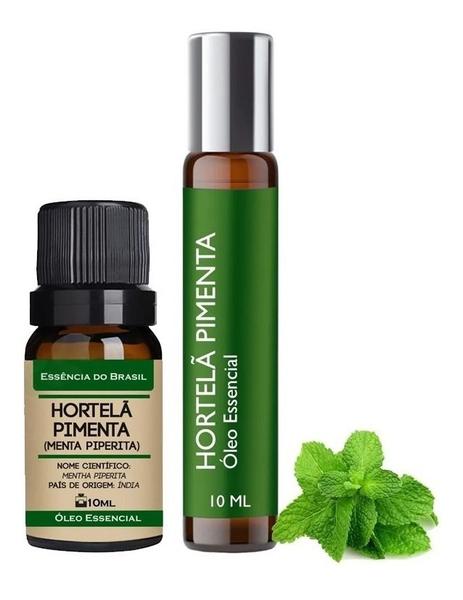 Imagem de Kit Óleo Essencial Menta Piperita + Roll On 10ml - Puro