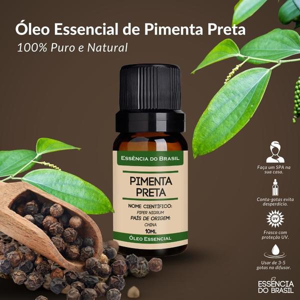 Imagem de Kit Óleo Essencial Pimenta Preta + Pronto Uso Roll On 10ml