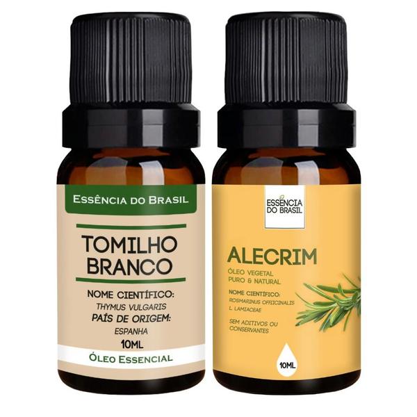 Imagem de Kit Óleo Essencial Tomilho + Óleo Vegetal de Alecrim 10ml