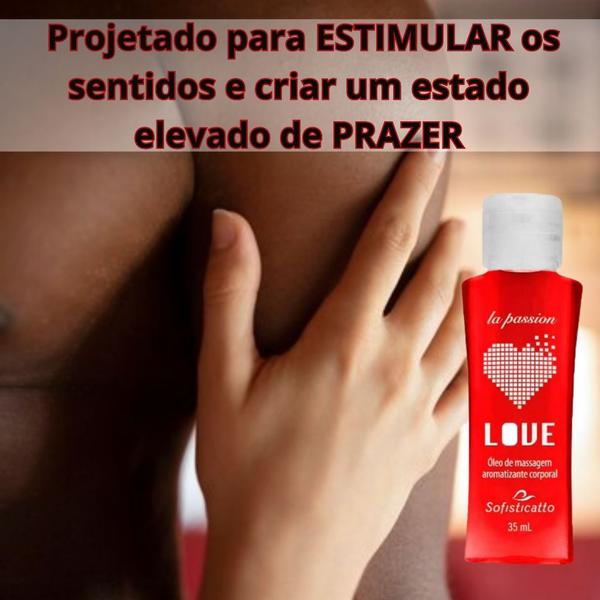 Imagem de Kit Óleo para Massagem Love Hot Morango (3 unidades)