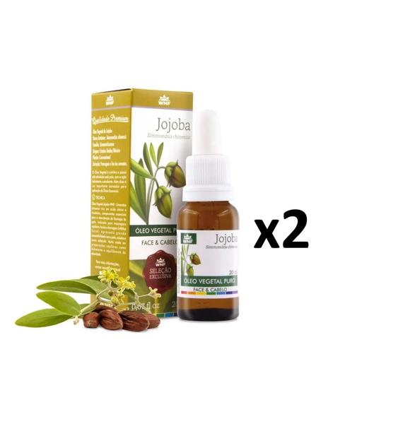 Kit Óleo Vegetal Puro Jojoba Face & Cabelos WNF 20ml 2uni Imagem de Kit Óleo Vegetal Puro Jojoba Face & Cabelos WNF 20ml 2uni