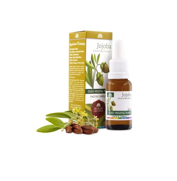 Kit Óleo Vegetal Puro Jojoba Face & Cabelos WNF 20ml 2uni Imagem de Kit Óleo Vegetal Puro Jojoba Face & Cabelos WNF 20ml 2uni