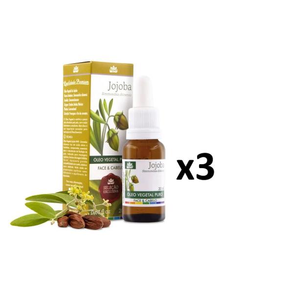 Imagem de Kit Óleo Vegetal Puro Jojoba Face & Cabelos WNF 20ml 3uni