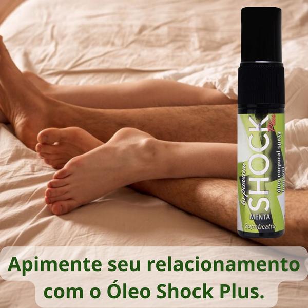 Imagem de Kit Óleos para Massagem Top Sexy: Tia Leilah Ylang-Ylang + Óleo Spray Shock Plus Menta