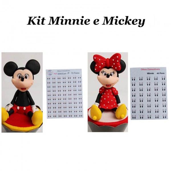 Imagem de Kit Olhos Comestiveis Minnie + Mickey