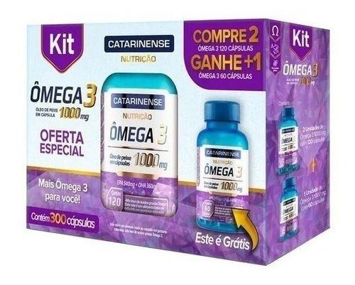 Imagem de Kit Ômega 3 1000mg C/ 300 Cápsulas - Catarinense