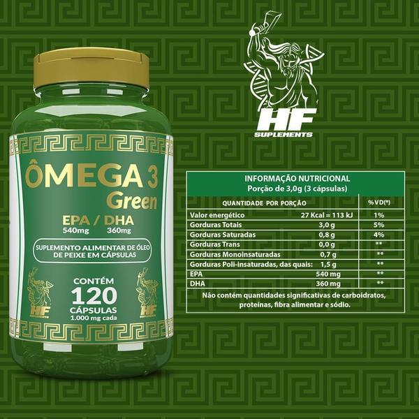 Imagem de Kit Ômega 3 1000Mg Hf Suplements 6X 120 Caps + Coqueteleira