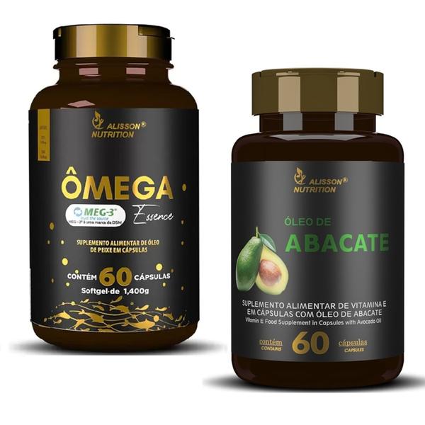 Imagem de Kit Omega 3 Essence com Óleo de Abacate 60+60 cápsulas softgels - Alisson Nutrition