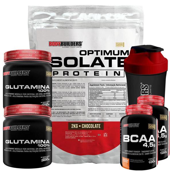 Imagem de Kit Optimum Isolate Whey Protein 2Kg+ 2 Bcaa 100G