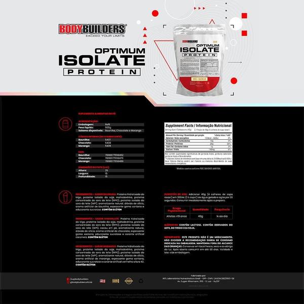 Kit Optimum Isolate Whey Protein 900G + 2X Glutamina 300G - Bodybuilders Imagem de Kit Optimum Isolate Whey Protein 900G + 2X Glutamina 300G
