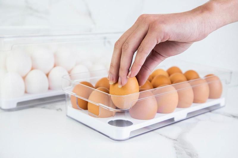 Imagem de Kit Organização Geladeira Porta Ovos E Porta Frios Duplo