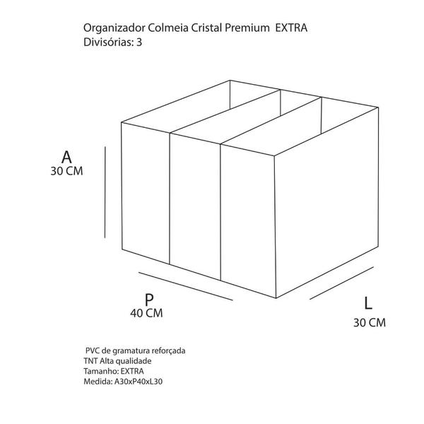 Imagem de Kit Organizador Colmeia Cristal Premium G1 e Extra - Bolsa, Lençol, Toalha, Manta