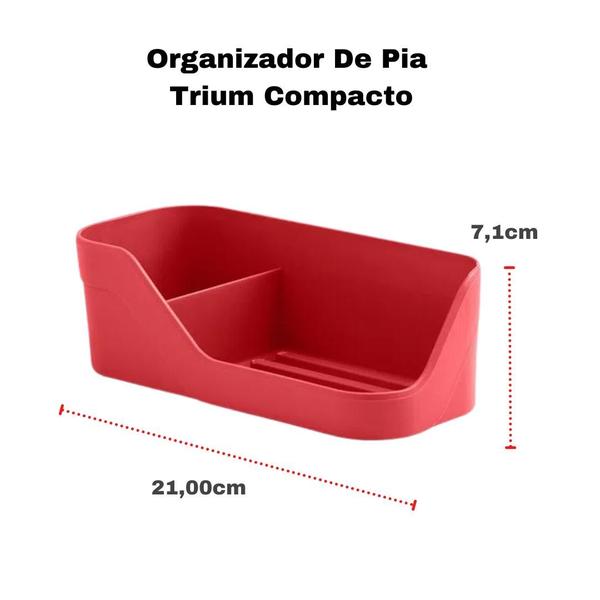 Imagem de Kit Organizador de Cozinha e Rodinho de Bancada OU Trium