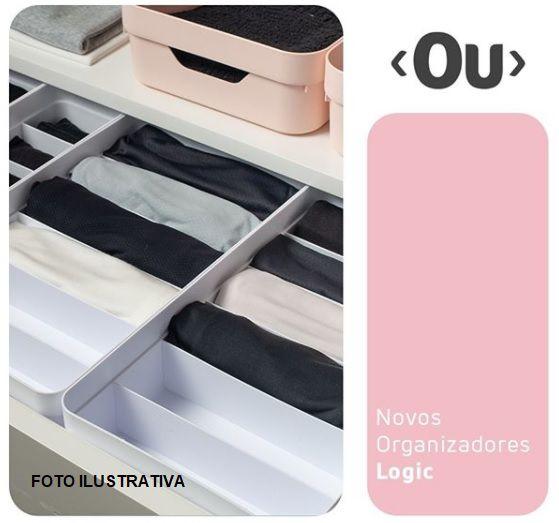 Imagem de Kit organizador gaveta armario prateleira quarto Verde menta 2 peças OU