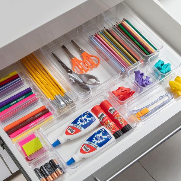 Imagem de Kit organizador modular guarda roupa gaveta armário cozinha talher escritório banheiro Paramount