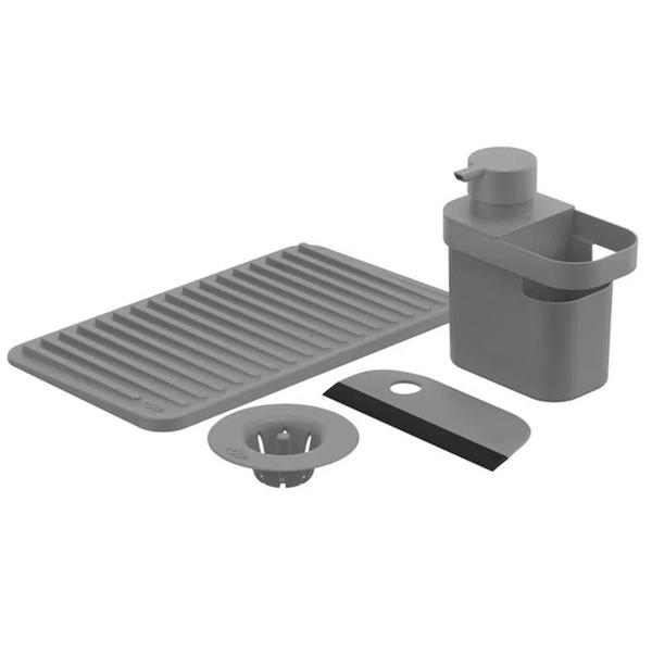 Kit Organizador Para Pia Trium Chumbo 4 Peças - Ou Imagem de Kit Organizador Para Pia Trium Chumbo 4 Peças - Ou