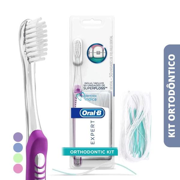 Imagem de Kit Ortodôntico  Escova + Superfloss  OralB