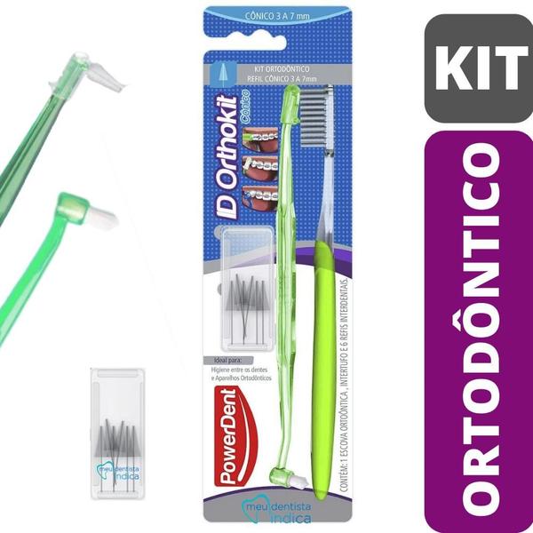 Imagem de Kit Ortodôntico Interdental Cônica 3 a 7mm  Powerdent