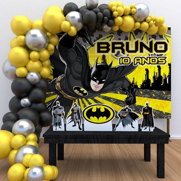 Imagem de Kit Ouro Personalizado Festa Aniversário Batman 02-IMPAKTO VISUAL