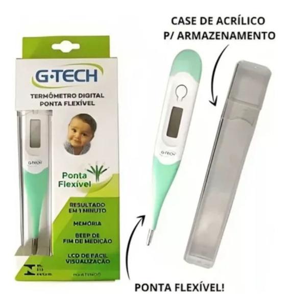 Imagem de Kit Oxímetro Infantil 0 A 12 Anos + Termômetro Axilar G-tech