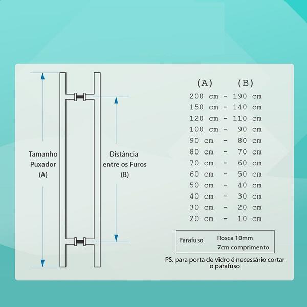 Imagem de Kit P/ Porta Pivotante, Puxador Curvo +fechadura Rolete - 80 CM