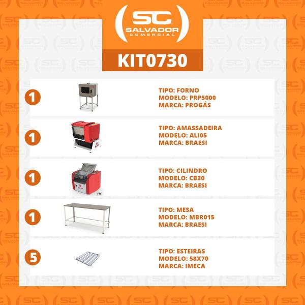 Imagem de Kit Padaria - Forno Prp5000 + 5 Esteiras + Mesa Mbr015 + Amassadeira Ali05 + Cilindro Cb30 - Bivolt