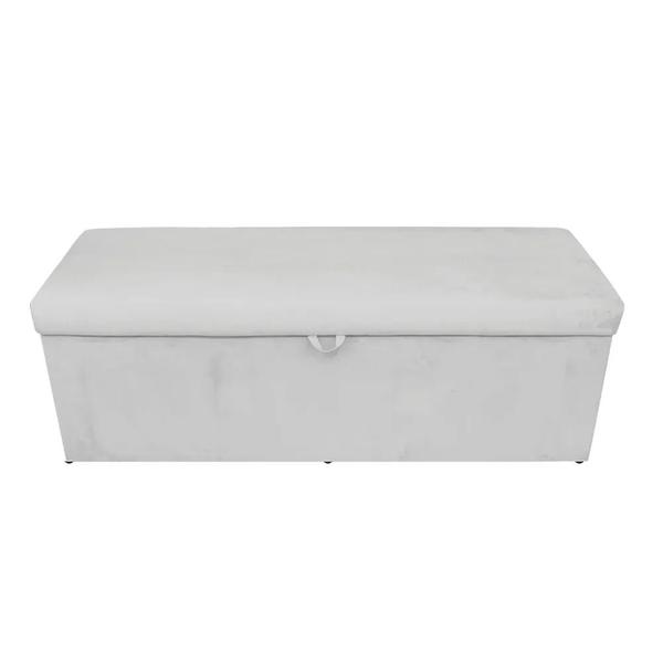 Imagem de Kit Painel Cabeceira de Cama Box Queen Com Recamier Ayumi 160 CM material sintético Branco - Móveis Mafer