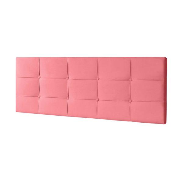 Imagem de Kit Painel e Calçadeira Baú Queen 1,60m Roma Suede Rosa - Pallazio