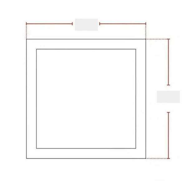 Imagem de Kit Painel Led 18w Sobrepor Branco 3000k Avant C/15un